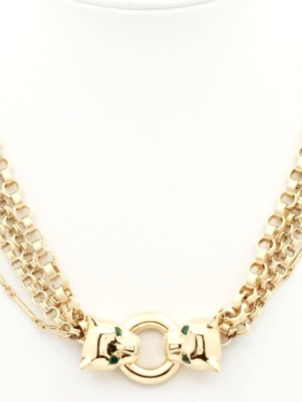 Givenchy Panther Necklace with Emerald eyes / LIKE NEW!!!!